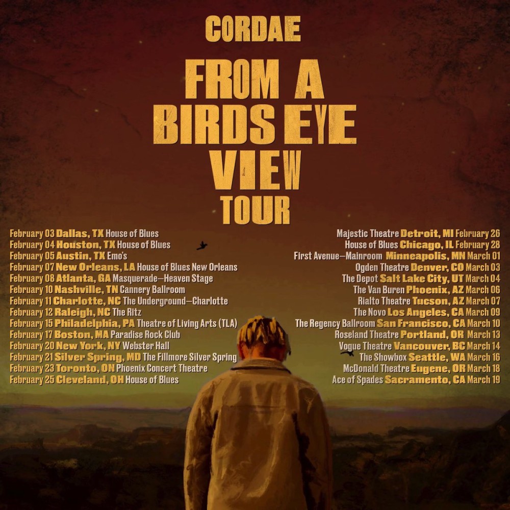 cordae birds eye view tour dates