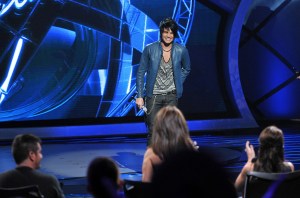 Adam Lambert performs live at American Idol March 10, 2009 in Los Angeles, California.