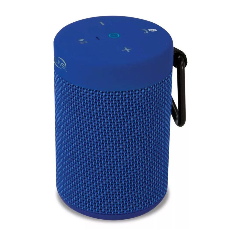 blue portable speaker