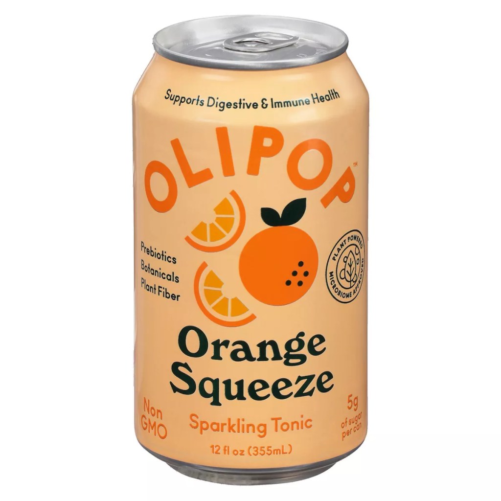 orange can of olipop