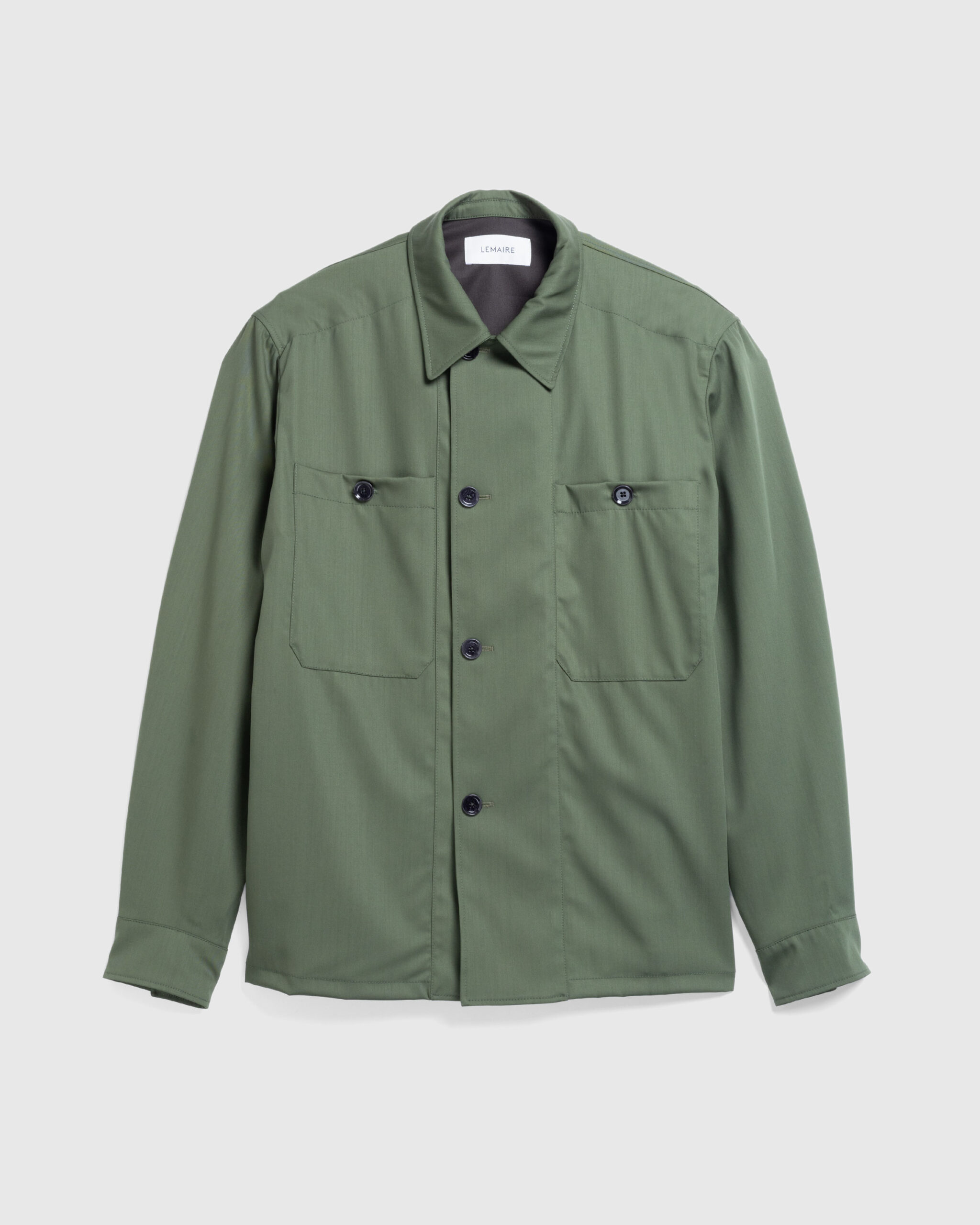 Lemaire – Soft Military Overshirt Smoky Green - Outerwear - Green - Image 1