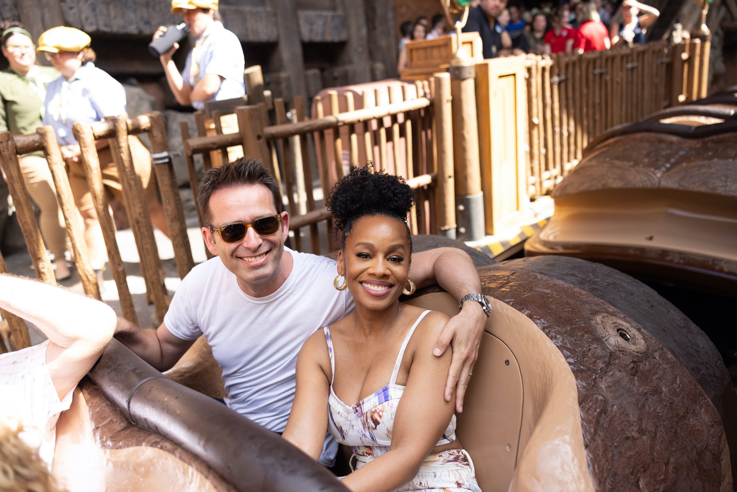 Celebrities Get a First Look at Tiana's Bayou Adventure in Walt Disney World