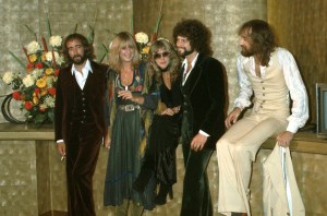 John McVie, Christine McVie, Stevie Nicks, Lindsey Buckingham and Mick Fleetwood of Fleetwood Mac attend an event in circa 1977.