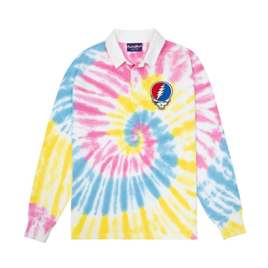 long sleeve tie dye grateful dead top