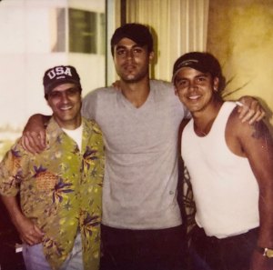 Jimmy Iovine, Enrique Iglesias and Gerardo Mejia