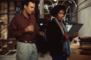 Kevin Costner and Whitney Houston in 