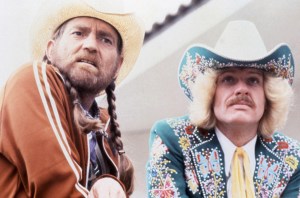 Willie Nelson and Mickey Rooney Jr. in 