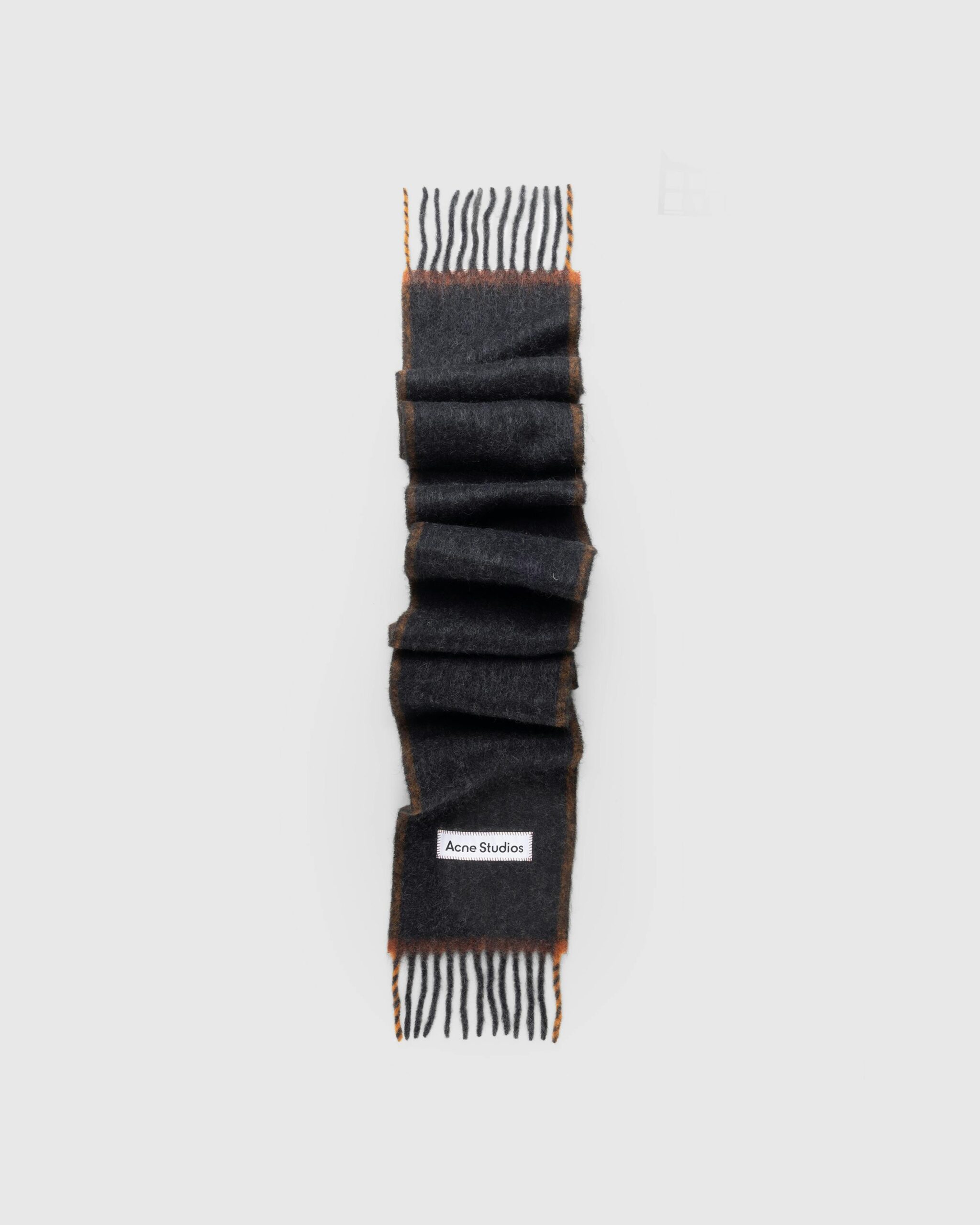 Acne Studios – Wool Mohair Scarf Black - Knits - Black - Image 1