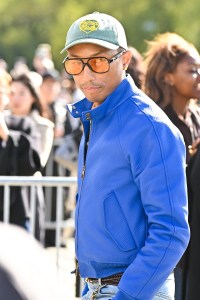 Pharrell Williams attends the Loewe Paris Womenswear Spring-Summer 2025 show as part of Paris Fashion Week on Sept. 27, 2024 in Paris, France.