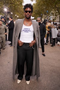 SAINt JHN at Stella McCartney RTW Spring 2025 as part of Paris Ready to Wear Fashion Week on September 30, 2024 in Paris, France.